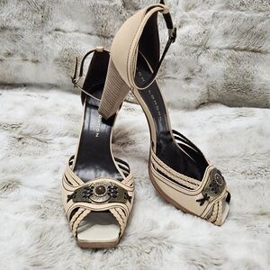 Sacha London‎ Beige and Black Heels